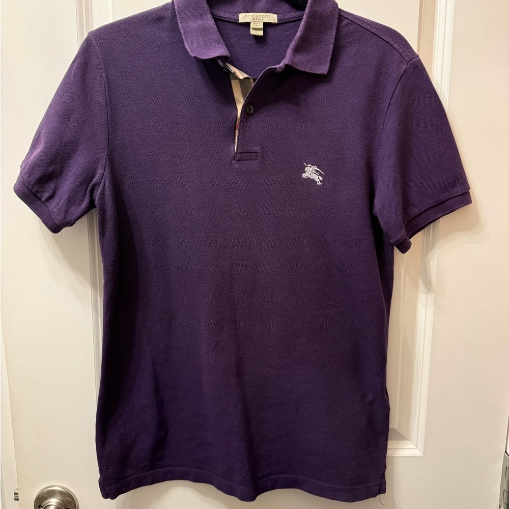 Burberry Purple Polo Shirt for Men